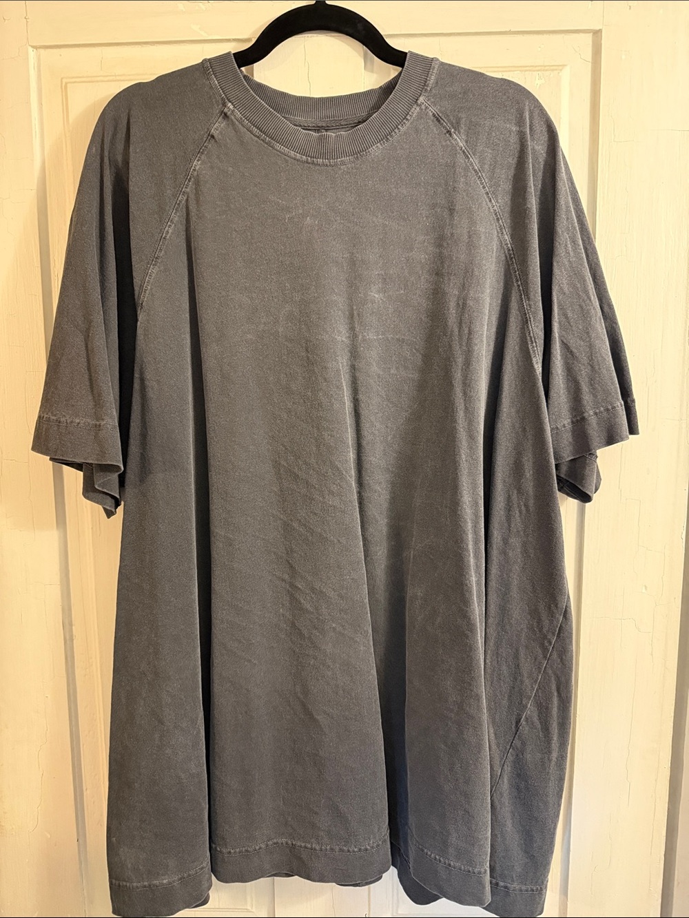 FP Movement by Free People Washed Short-Sleeve Crewneck Tee - Gray